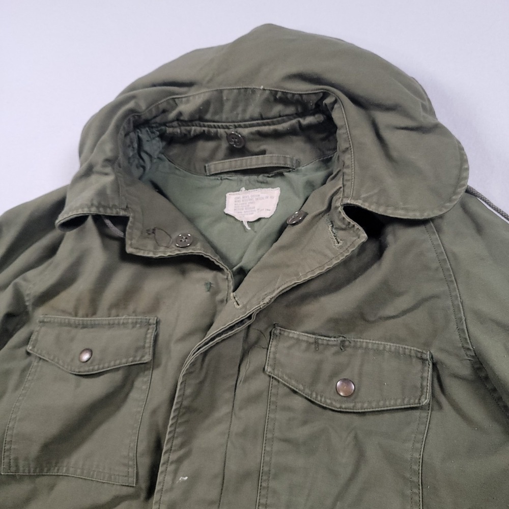 Vintage M65 Field Jacket Vietnam 1966 1st Gen OG-107 Sateen US Army Meduim Reg
